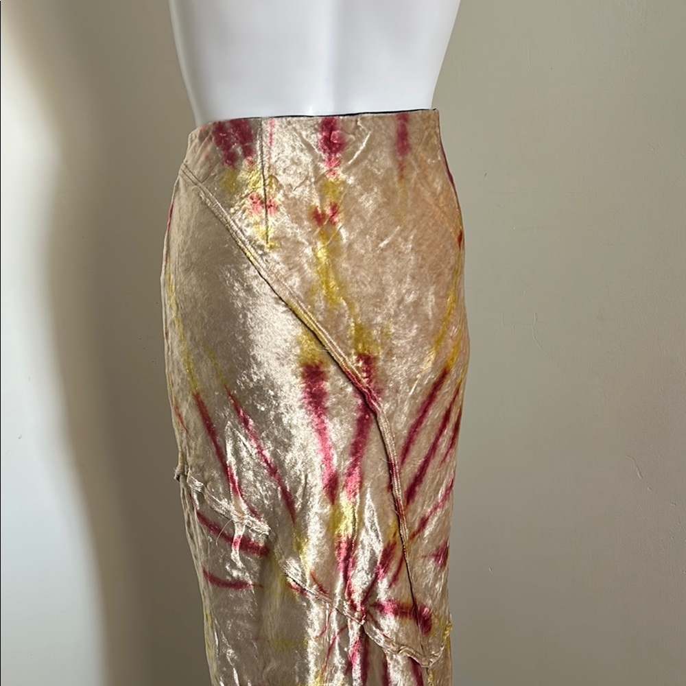 Free People, Woman’s Size M Serious Swagger Tie-Dye Full Length Skirt - Picture 8 of 12